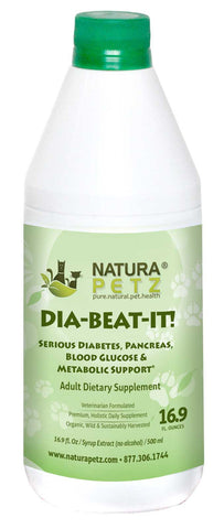 DIA-BEAT-IT! DIABEAT IT - Adjunctive Diabetes, Pancreas, Blood Glucose & Metabolic Support* - Natura Petz Organics
 - 1